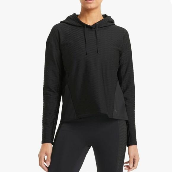 PUMA Black Train Flawless Mesh Pullover Hoodie Sweatshirt XL NWT - Picture 1 of 16